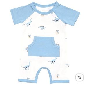Kyte Baby Jurassic Park Dinosaur Print Shortall Onesie Size 18-24 Months